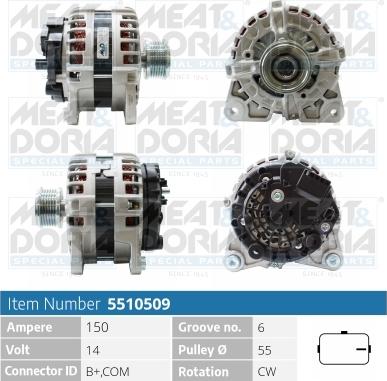 Meat & Doria 5510509 - Alternatore autozon.pro