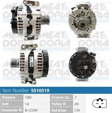 Meat & Doria 5510519 - Alternatore autozon.pro