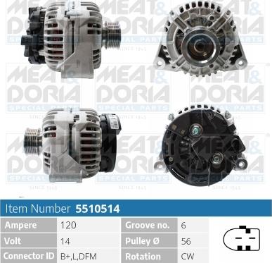 Meat & Doria 5510514 - Alternatore autozon.pro