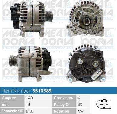 Meat & Doria 5510589 - Alternatore autozon.pro