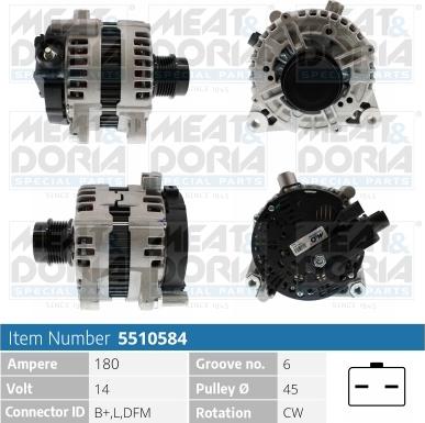 Meat & Doria 5510584 - Alternatore autozon.pro