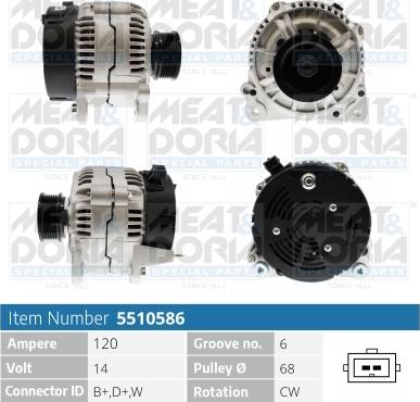 Meat & Doria 5510586 - Alternatore autozon.pro