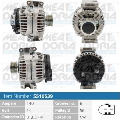 Meat & Doria 5510539 - Alternatore autozon.pro