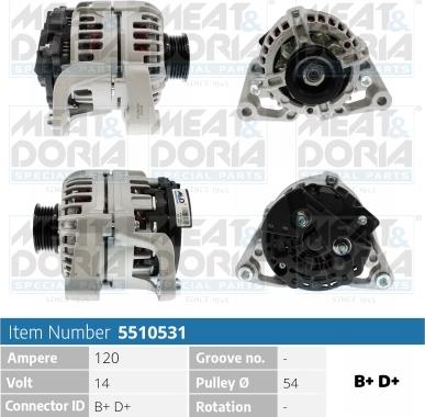 Meat & Doria 5510531 - Alternatore autozon.pro