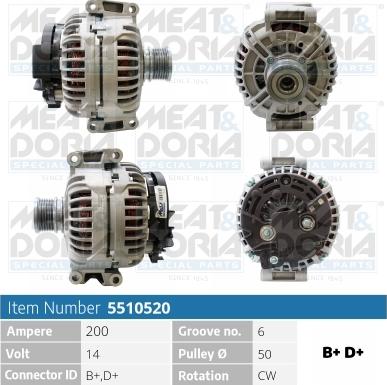 Meat & Doria 5510520 - Alternatore autozon.pro