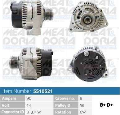 Meat & Doria 5510521 - Alternatore autozon.pro