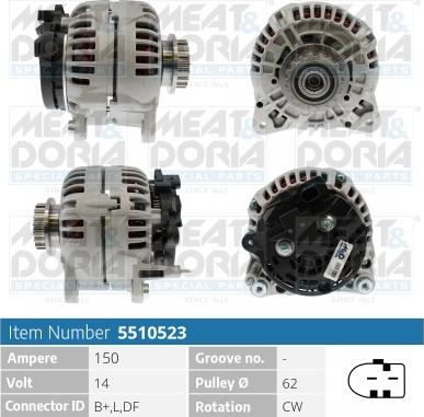 Meat & Doria 5510523 - Alternatore autozon.pro