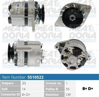 Meat & Doria 5510522 - Alternatore autozon.pro