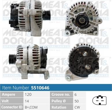 Meat & Doria 5510646 - Alternatore autozon.pro