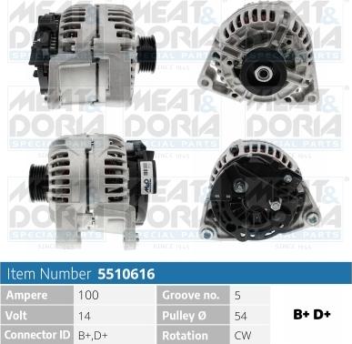 Meat & Doria 5510616 - Alternatore autozon.pro