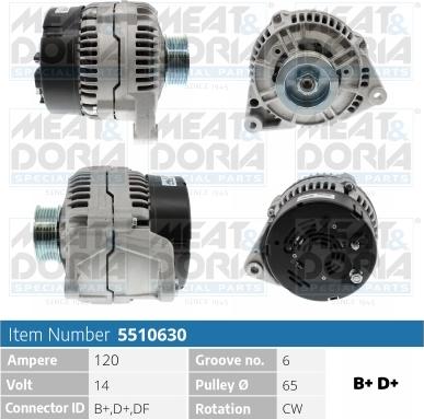 Meat & Doria 5510630 - Alternatore autozon.pro