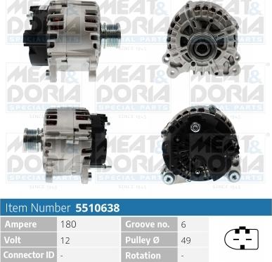 Meat & Doria 5510638 - Alternatore autozon.pro