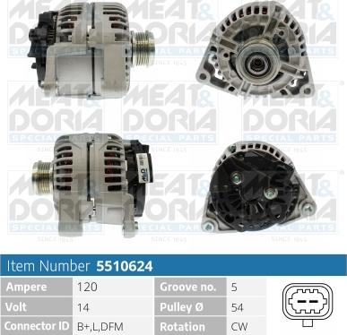 Meat & Doria 5510624 - Alternatore autozon.pro