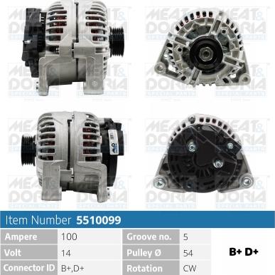 Meat & Doria 5510099 - Alternatore autozon.pro