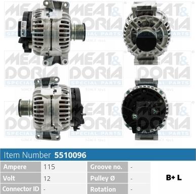 Meat & Doria 5510096 - Alternatore autozon.pro