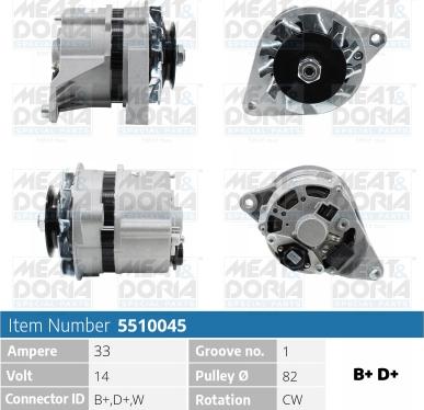 Meat & Doria 5510045 - Alternatore autozon.pro