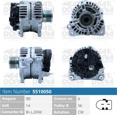 Meat & Doria 5510050 - Alternatore autozon.pro