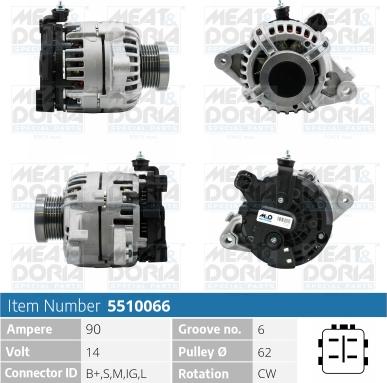 Meat & Doria 5510066 - Alternatore autozon.pro