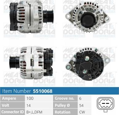 Meat & Doria 5510068 - Alternatore autozon.pro