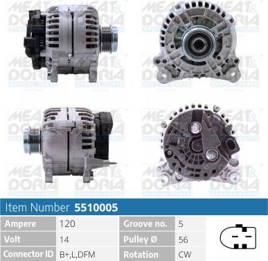 Meat & Doria 5510005 - Alternatore autozon.pro