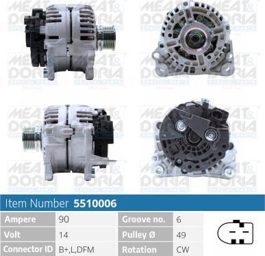 Meat & Doria 5510006 - Alternatore autozon.pro