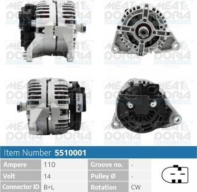 Meat & Doria 5510001P - Alternatore autozon.pro