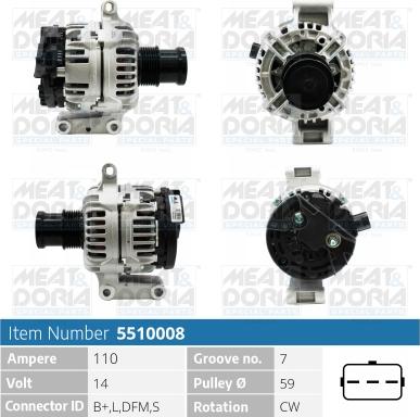 Meat & Doria 5510008 - Alternatore autozon.pro