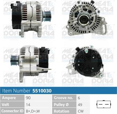 Meat & Doria 5510030 - Alternatore autozon.pro