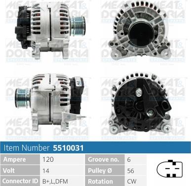 Meat & Doria 5510031 - Alternatore autozon.pro