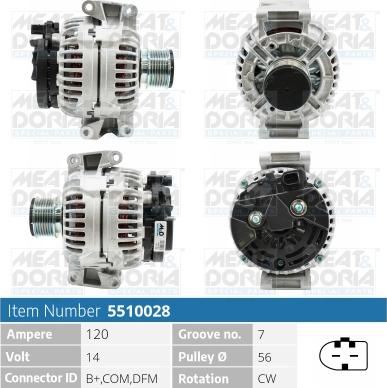 Meat & Doria 5510028 - Alternatore autozon.pro