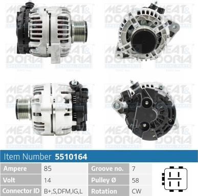 Meat & Doria 5510164 - Alternatore autozon.pro