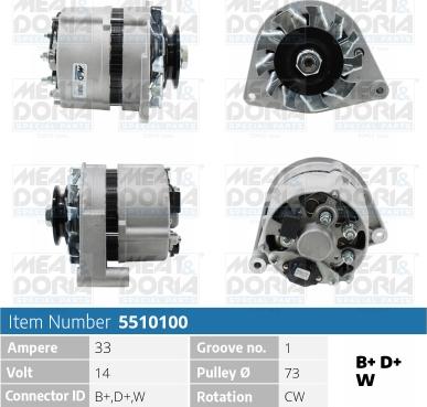 Meat & Doria 5510100 - Alternatore autozon.pro