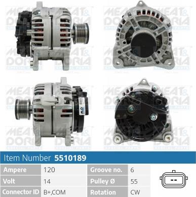 Meat & Doria 5510189 - Alternatore autozon.pro