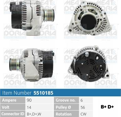 Meat & Doria 5510185 - Alternatore autozon.pro