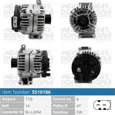 Meat & Doria 5510186 - Alternatore autozon.pro