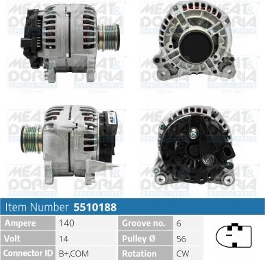 Meat & Doria 5510188 - Alternatore autozon.pro