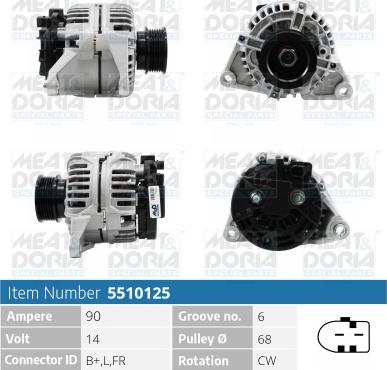 Meat & Doria 5510125 - Alternatore autozon.pro