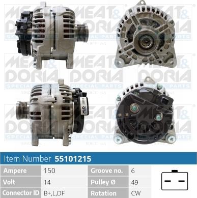 Meat & Doria 55101215 - Alternatore autozon.pro