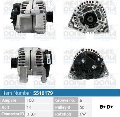 Meat & Doria 5510179 - Alternatore autozon.pro