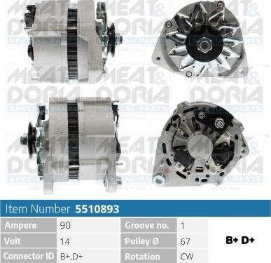 Meat & Doria 5510893 - Alternatore autozon.pro