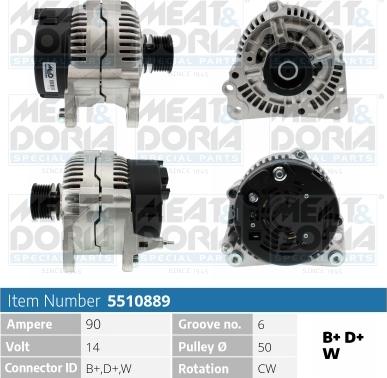 Meat & Doria 5510889 - Alternatore autozon.pro