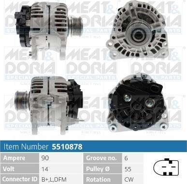 Meat & Doria 5510878 - Alternatore autozon.pro