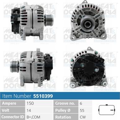 Meat & Doria 5510399 - Alternatore autozon.pro