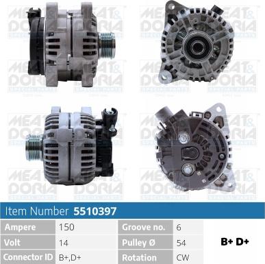 Meat & Doria 5510397 - Alternatore autozon.pro