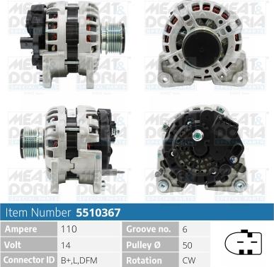 Meat & Doria 5510367 - Alternatore autozon.pro