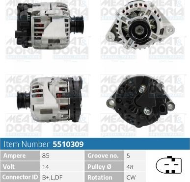 Meat & Doria 5510309 - Alternatore autozon.pro