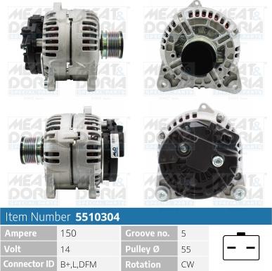 Meat & Doria 5510304 - Alternatore autozon.pro