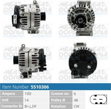 Meat & Doria 5510306 - Alternatore autozon.pro