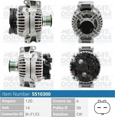 Meat & Doria 5510300 - Alternatore autozon.pro