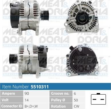 Meat & Doria 5510311 - Alternatore autozon.pro